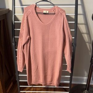 Roxy Pink Long Sleeve Dress